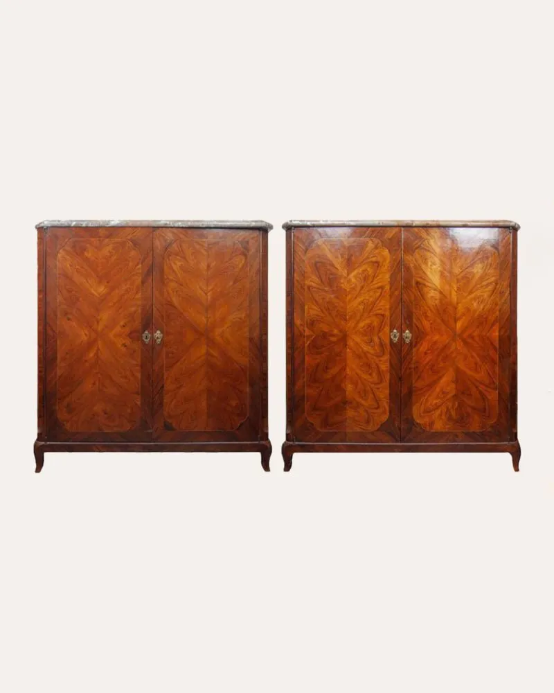 A Pair of Late 18th Century Tulipwood Cabinets