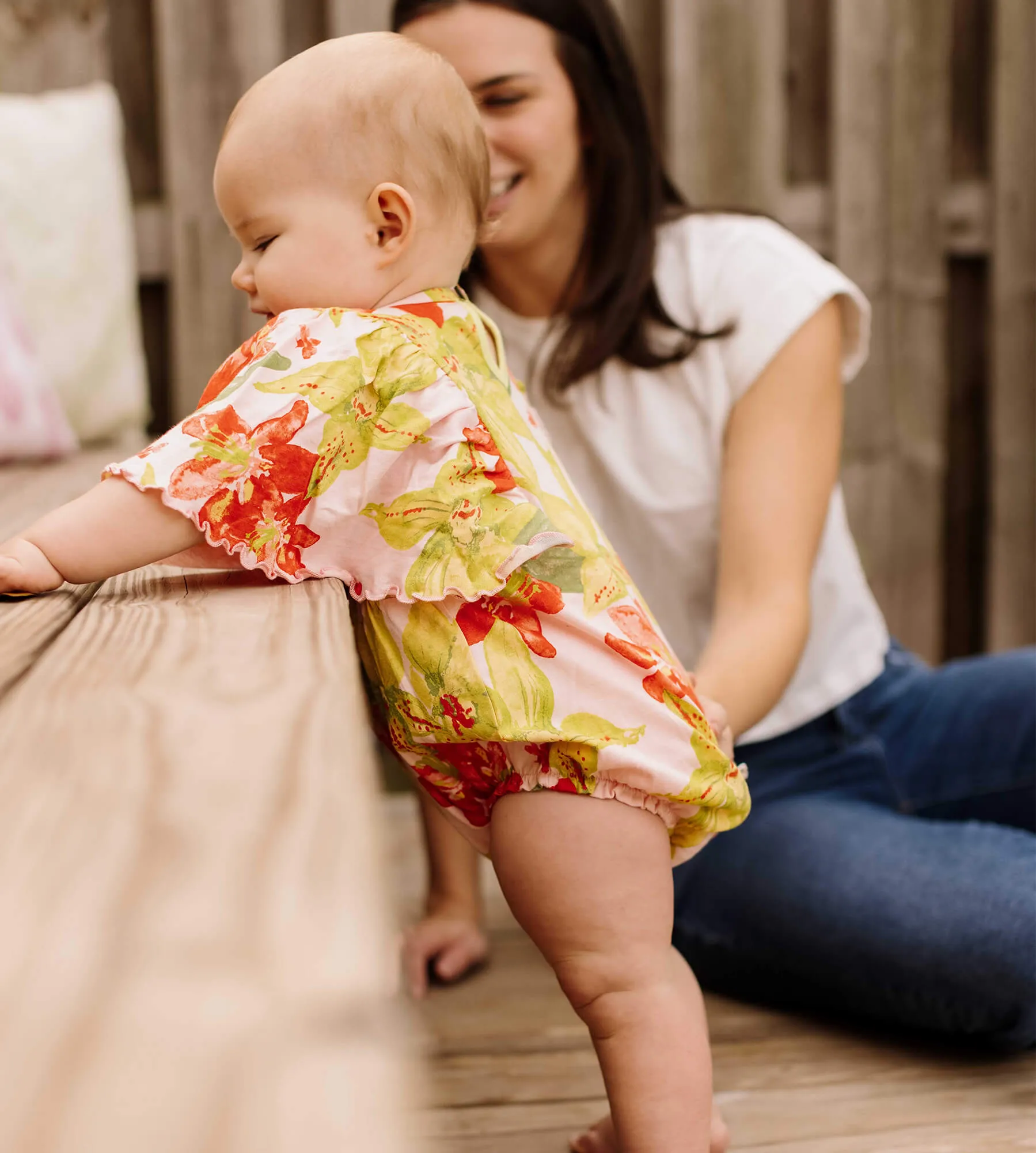 Burt's Bees Organic Baby Australian Blooms Bubble Bodysuit