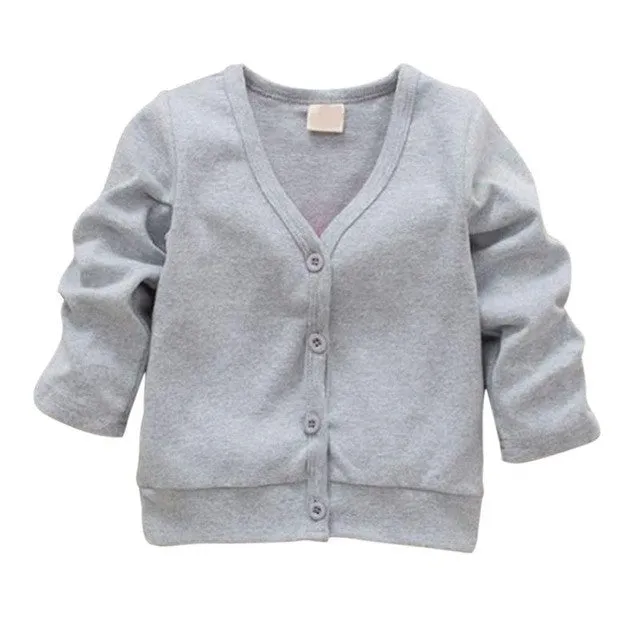 Child Boys Girls V-neck Cardigan Thick Cotton Jacket Coat Casual Comfortable SL01