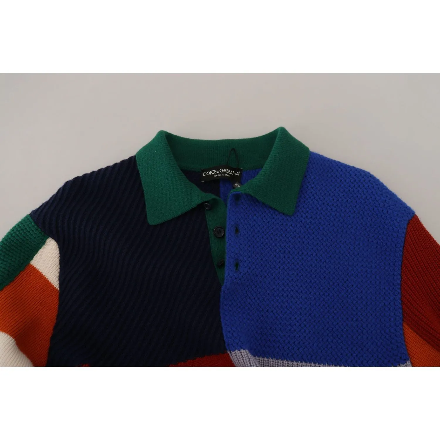 Dolce & Gabbana Pullover Sweater in Multicolor Stripes