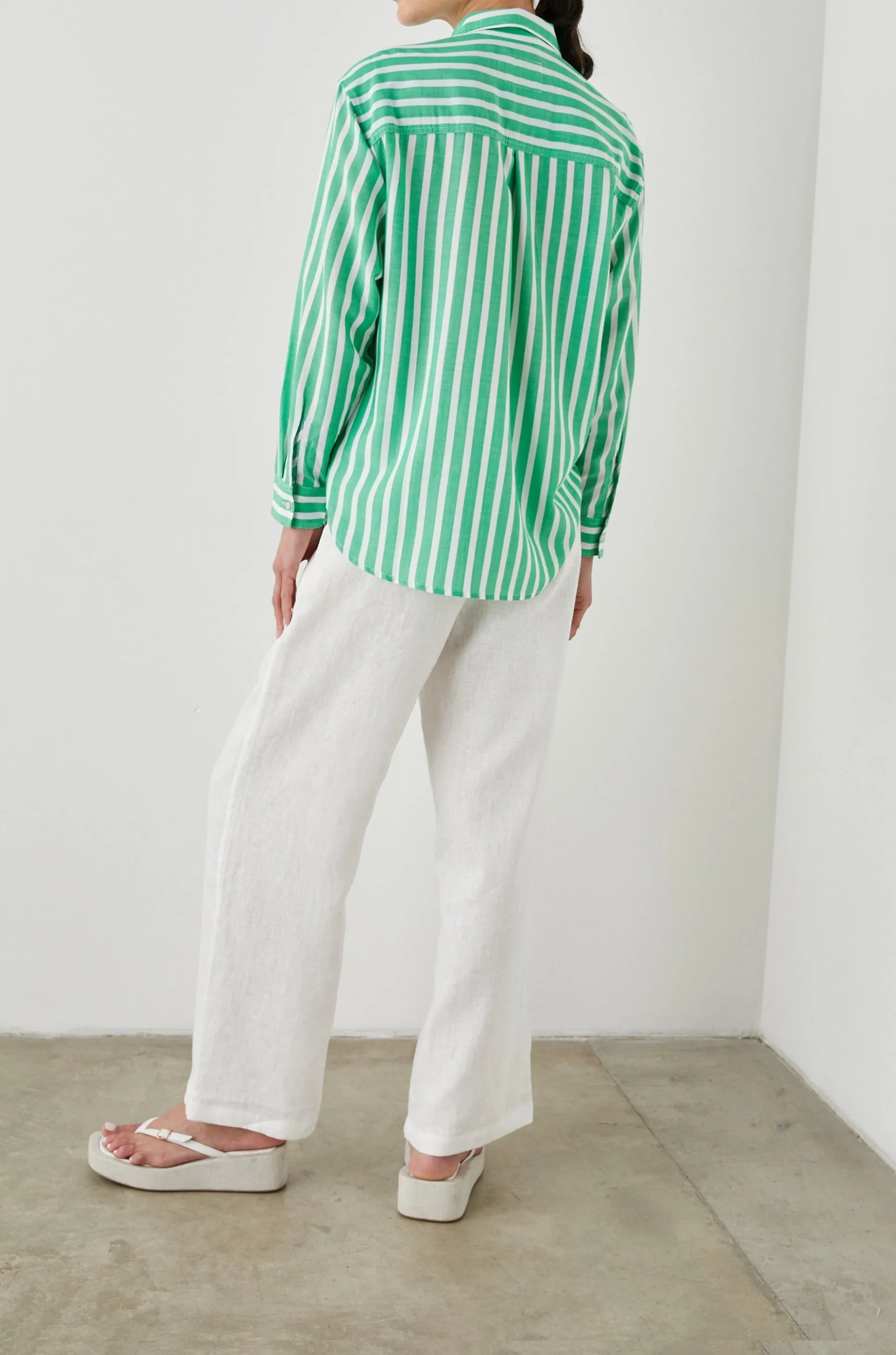 ELLE SHIRT - CLOVER STRIPE