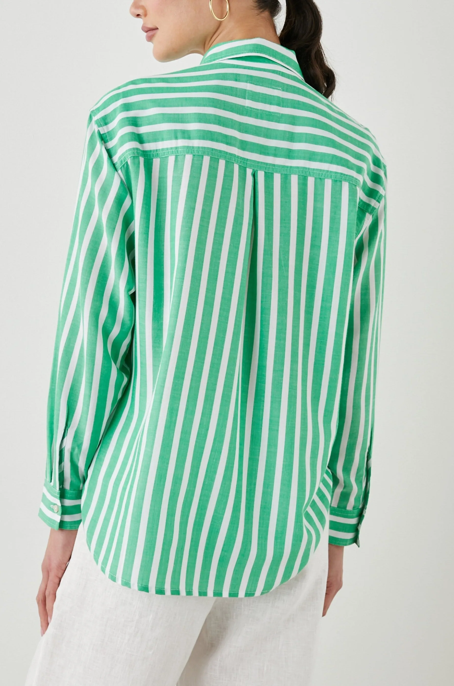 ELLE SHIRT - CLOVER STRIPE