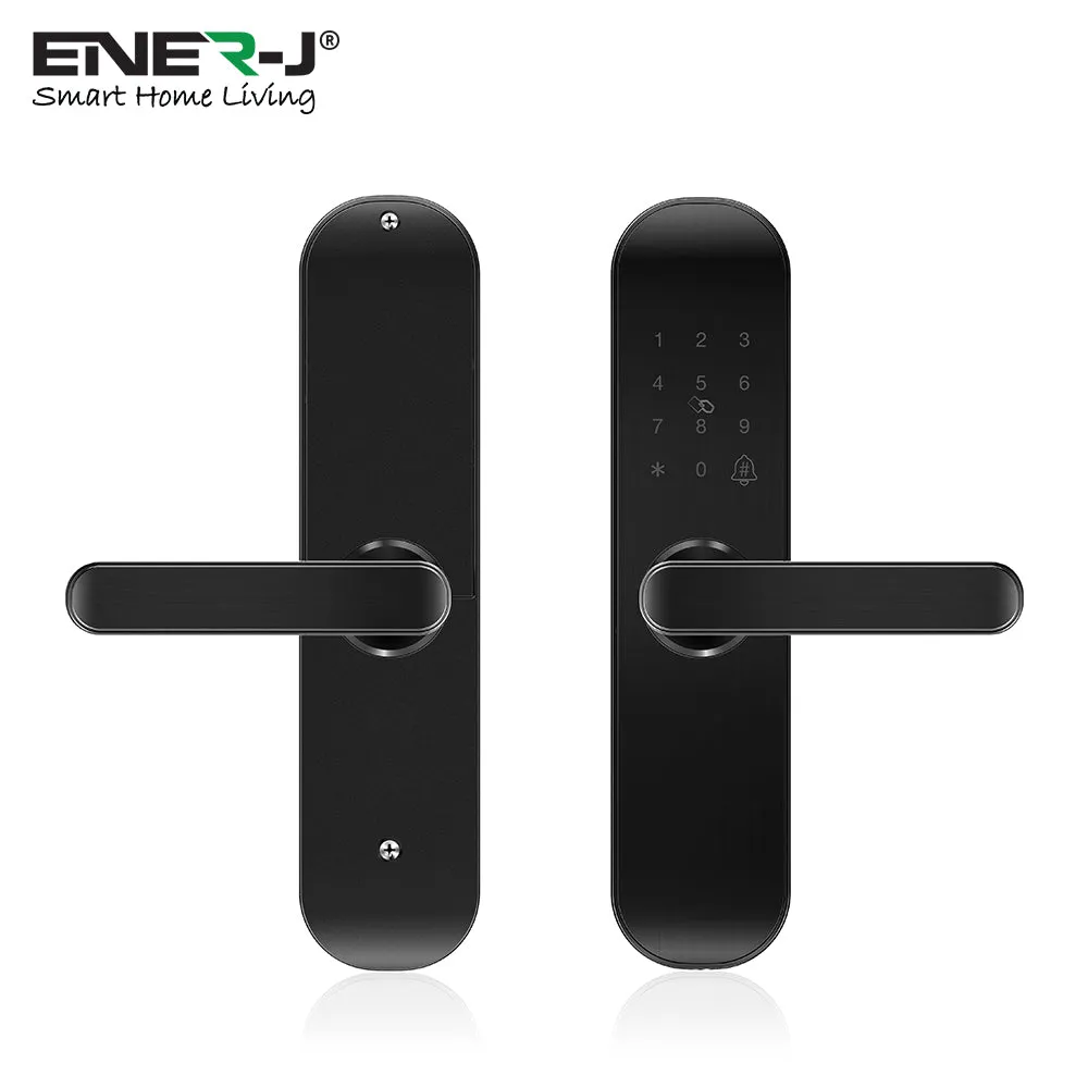 Fingerprint Smart Lock, WiFi Electronic Door Lock, Smart Anti-Theft Door Lock, Fingerprint Keypad with Password, Black Body