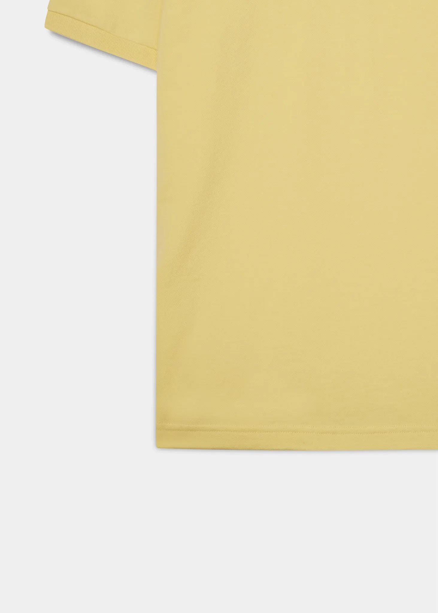 Fritton Pique Polo Shirt In Lemon