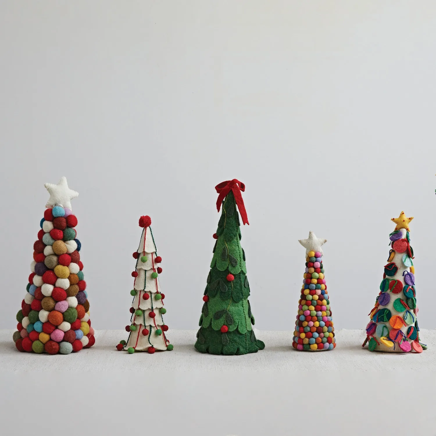 Handmade Pom Pom Trees