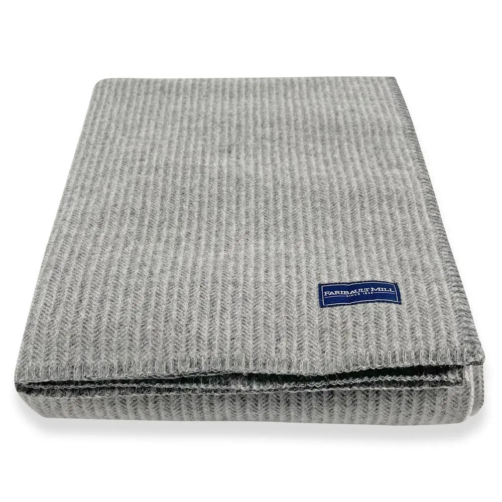 Limited Edition Pure & Simple Herringbone Wool Blanket