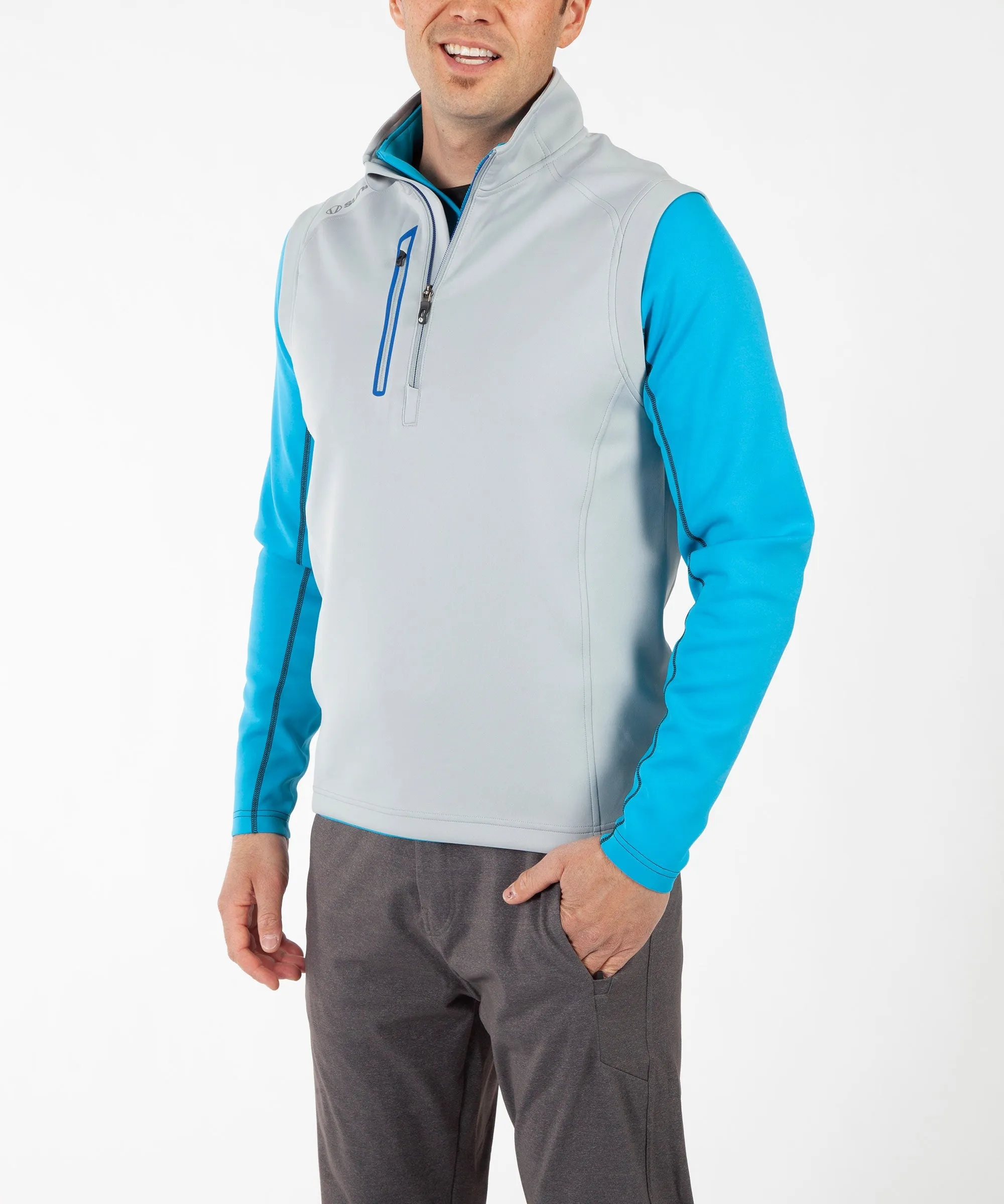 Men's Axel Lightweight Stretch Thermal Half-Zip Vest