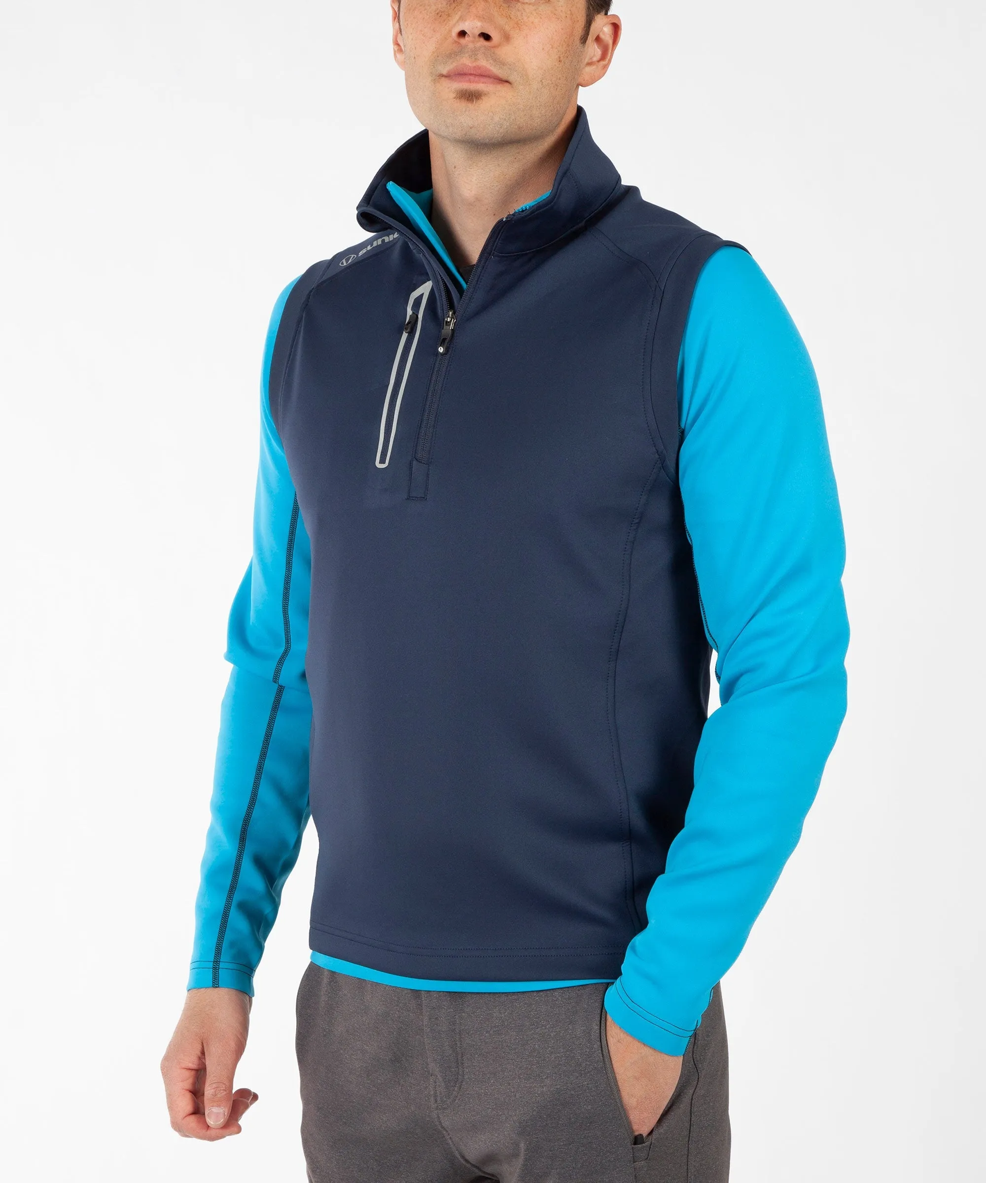 Men's Axel Lightweight Stretch Thermal Half-Zip Vest