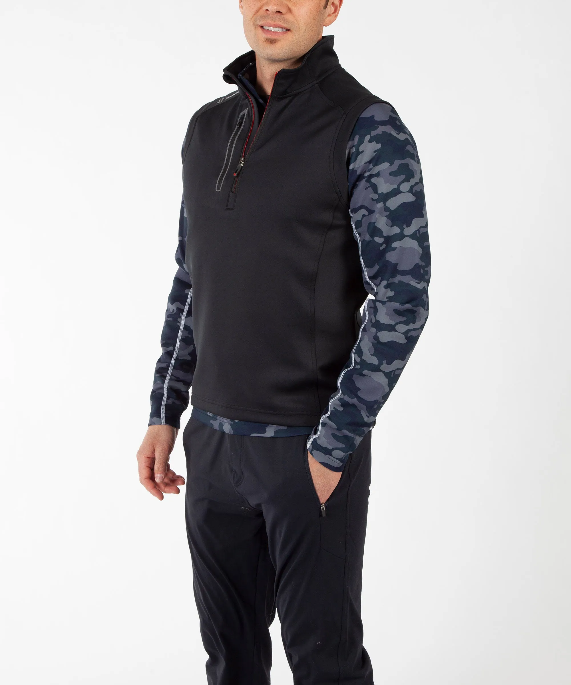 Men's Axel Lightweight Stretch Thermal Half-Zip Vest