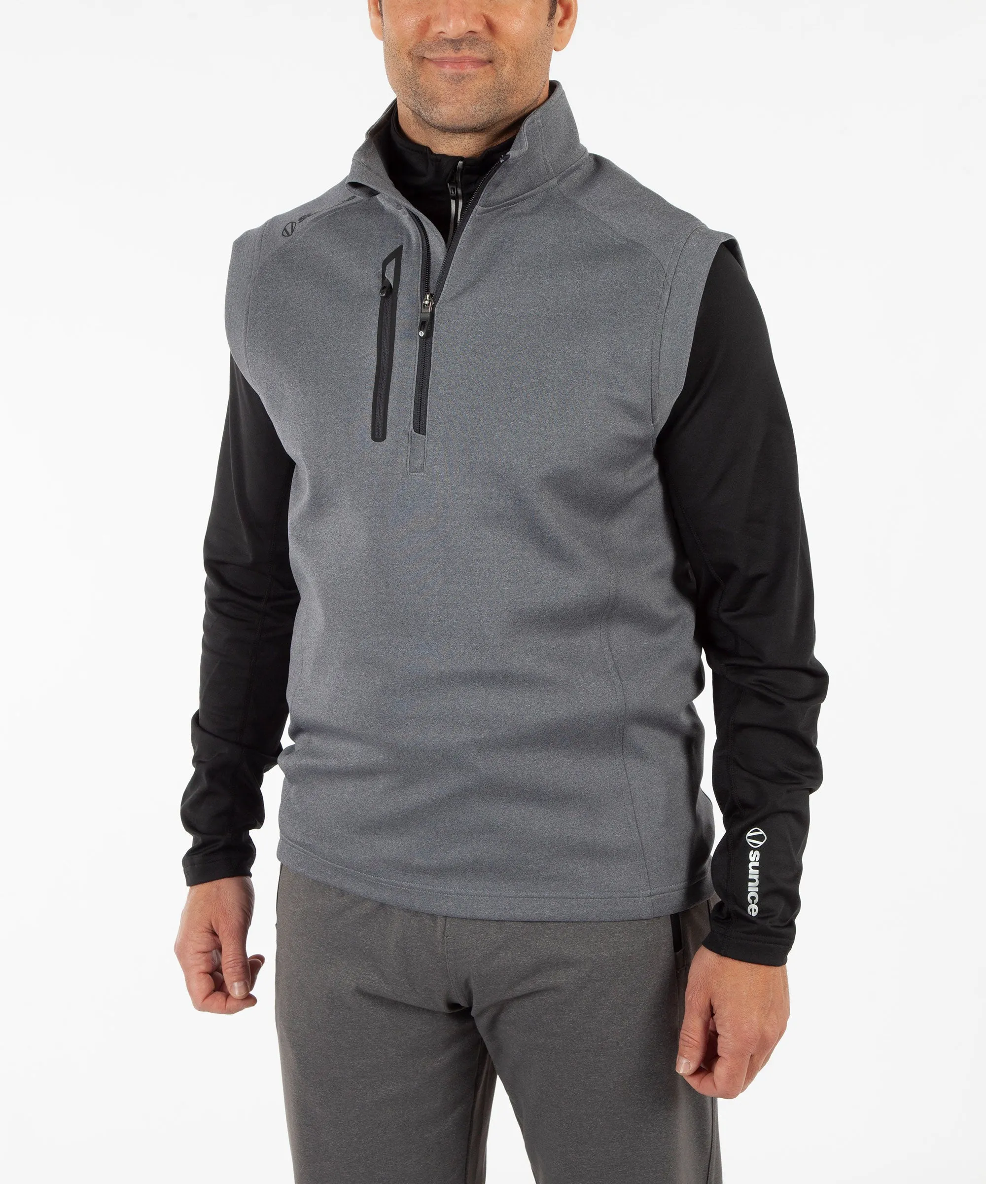 Men's Axel Lightweight Stretch Thermal Half-Zip Vest