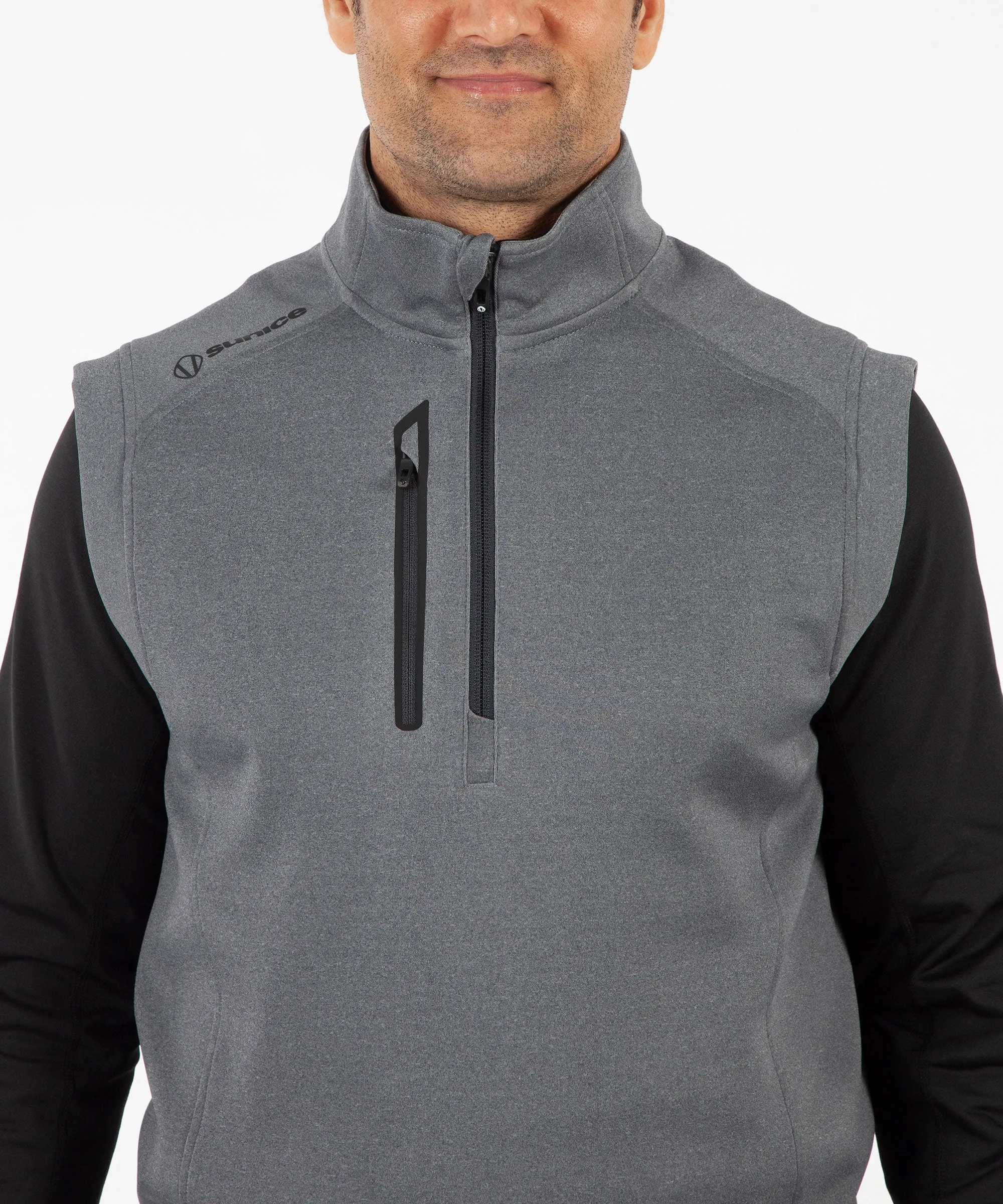 Men's Axel Lightweight Stretch Thermal Half-Zip Vest