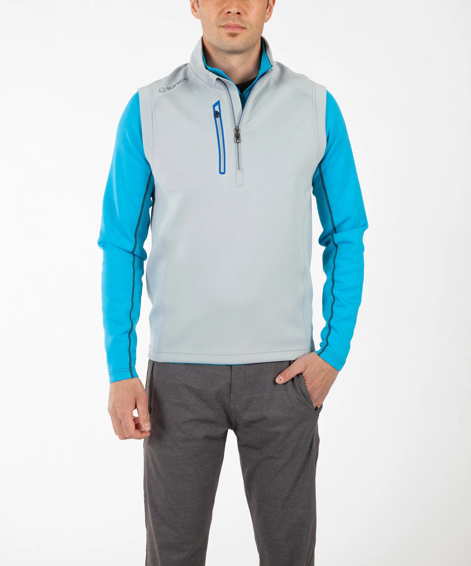 Men's Axel Lightweight Stretch Thermal Half-Zip Vest