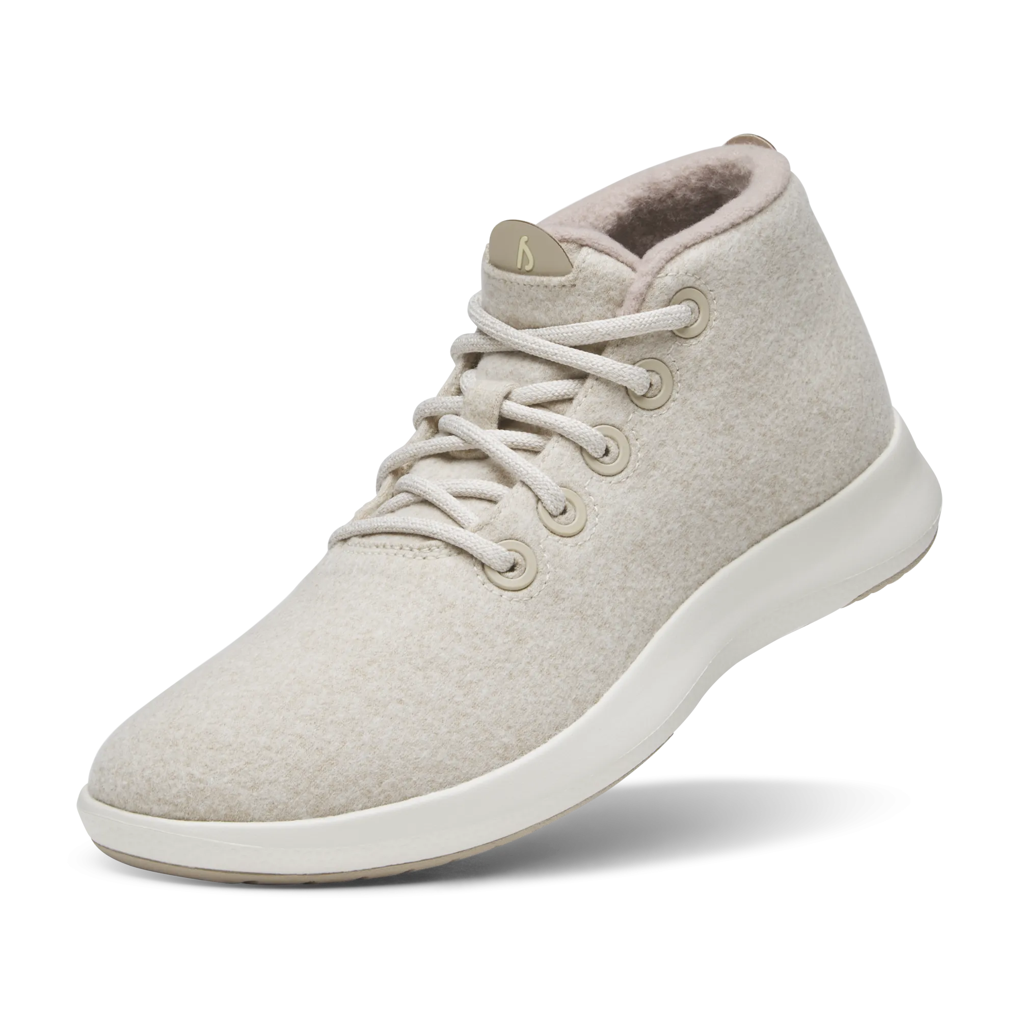 Men's Wool Runner-up Mizzles - Stony Cream (Natural White Sole)