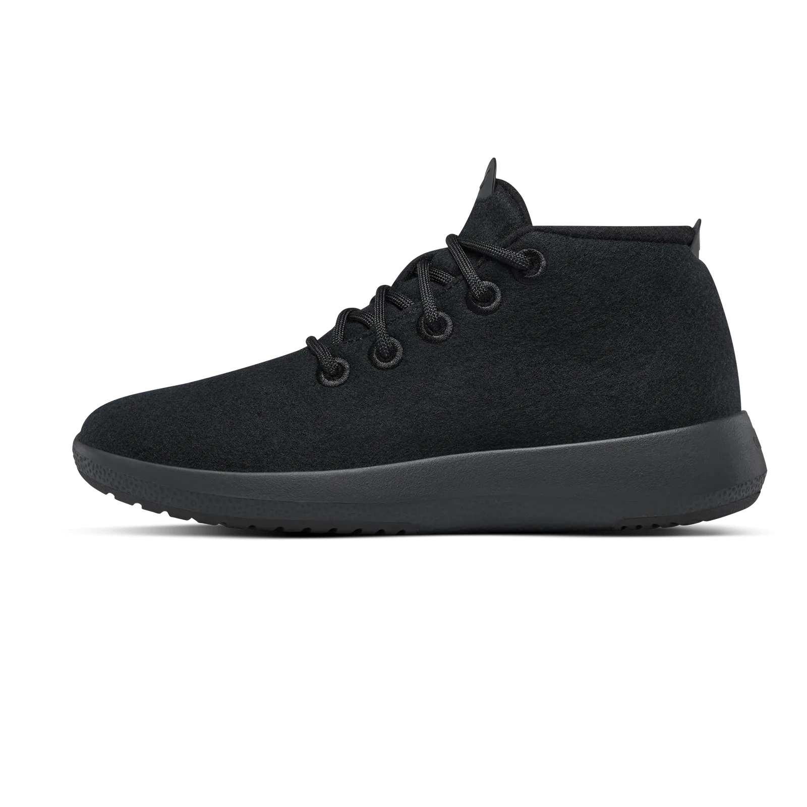 Men's Wool Runner-up Mizzles - True Black (Black Sole)