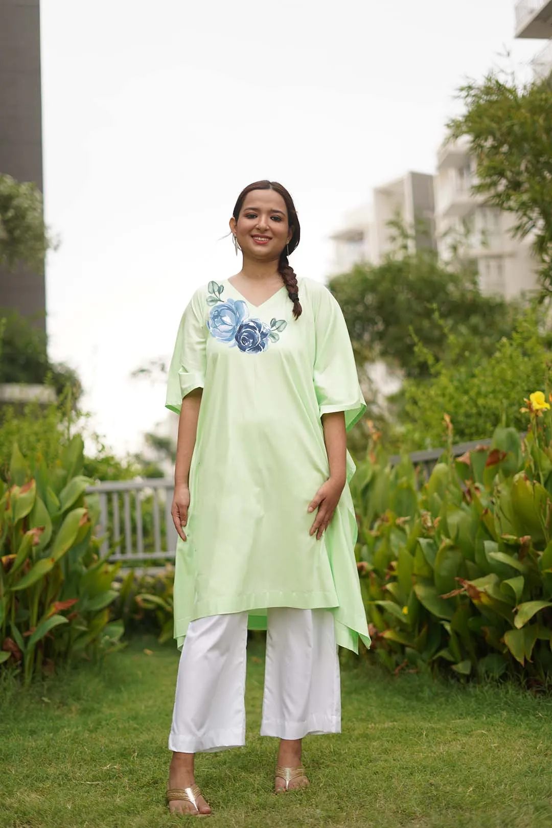 Mint Rayon LongKurta - MintMayhem