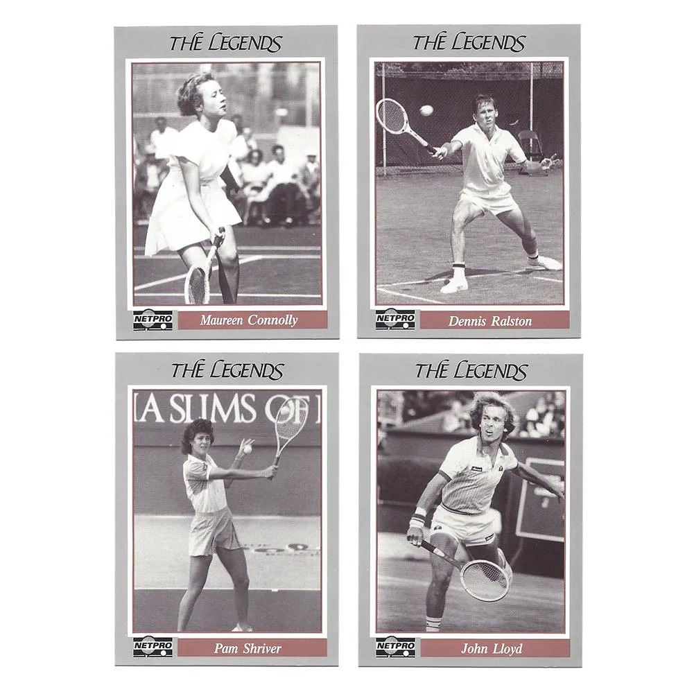 NETPRO Legend Tennis Collector Card Set