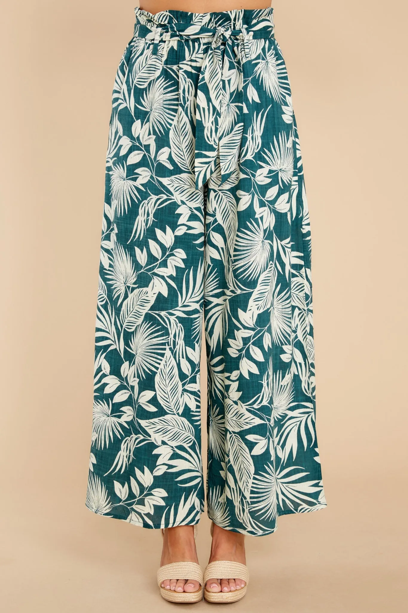 Places We'll Go Evergreen Print Pants