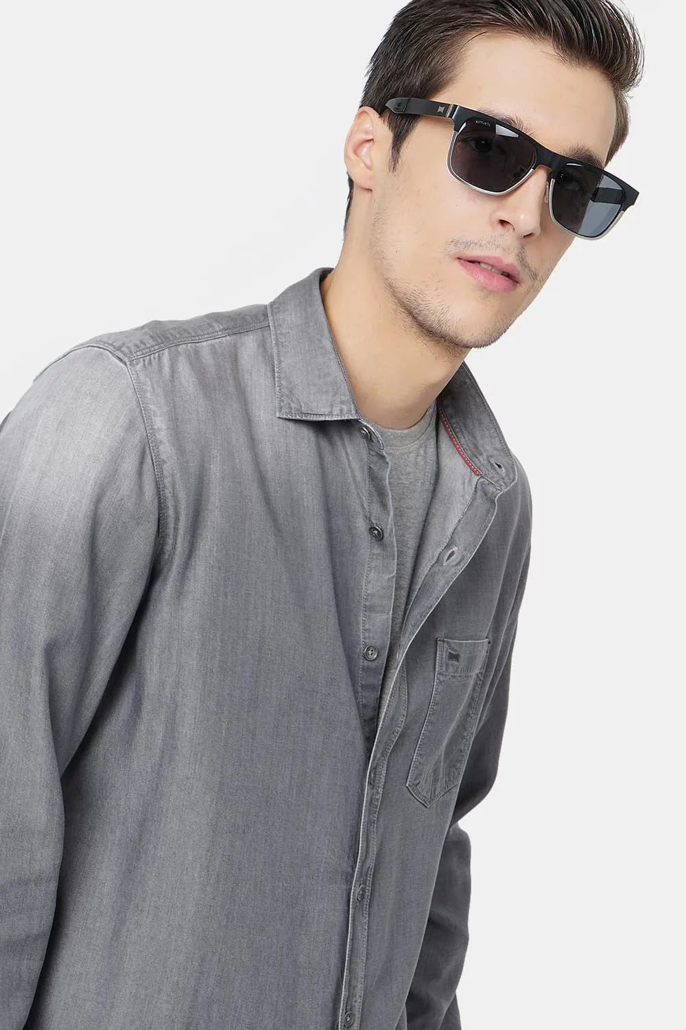 Slim Fit Tencel Shirt