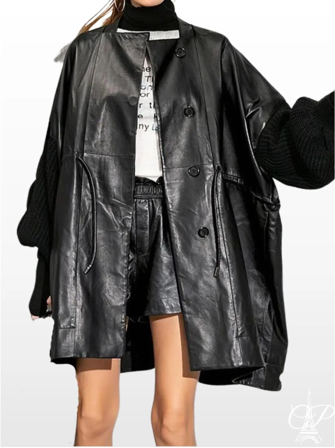 Sophisticated Autumn Leather Jacket - New Fashion Women's Coat