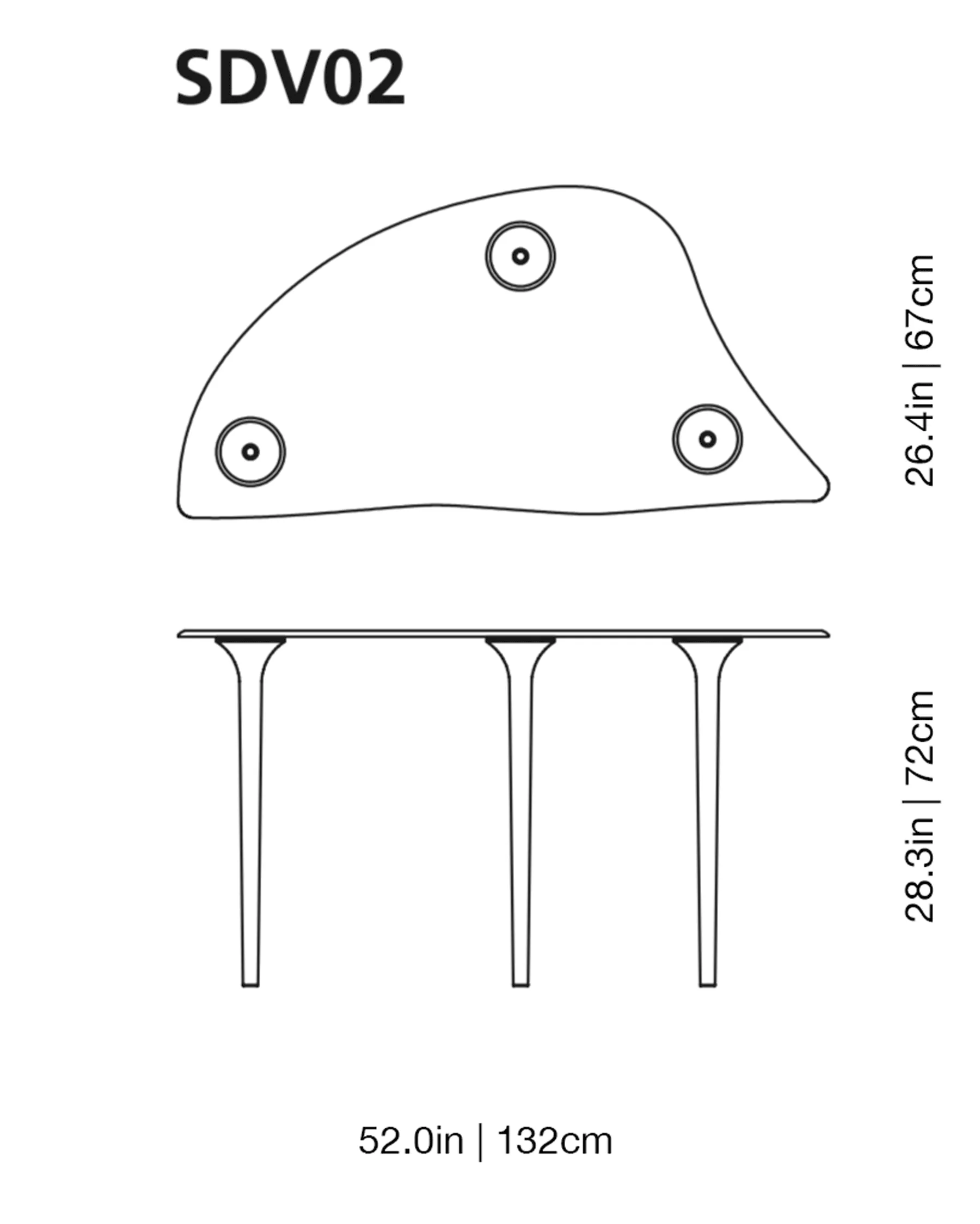 Specchio di Venere Glass Table