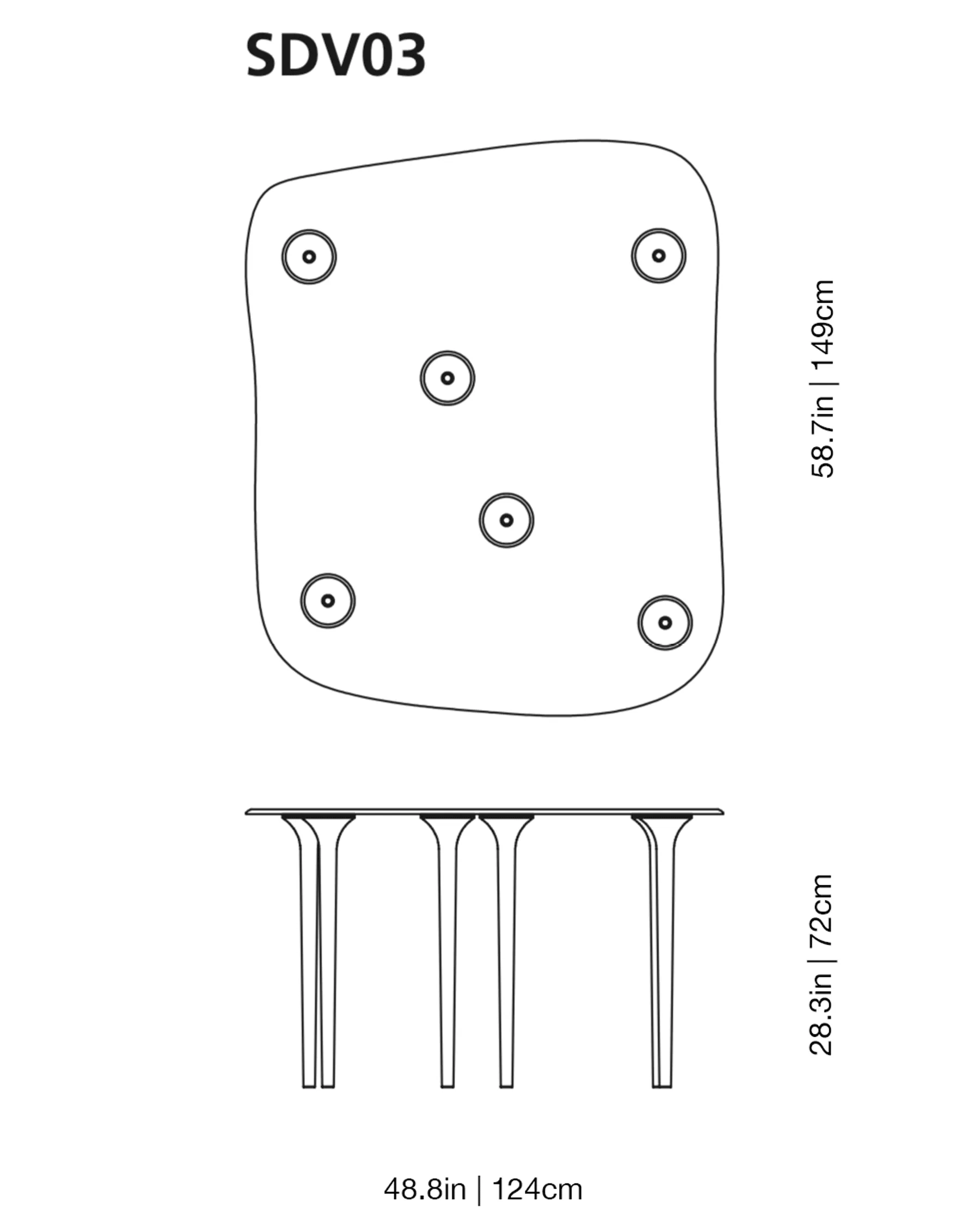 Specchio di Venere Glass Table