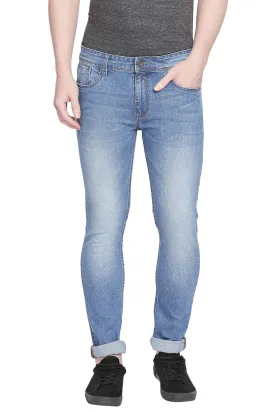 Torque Fit Faded Denim Stretch Jeans