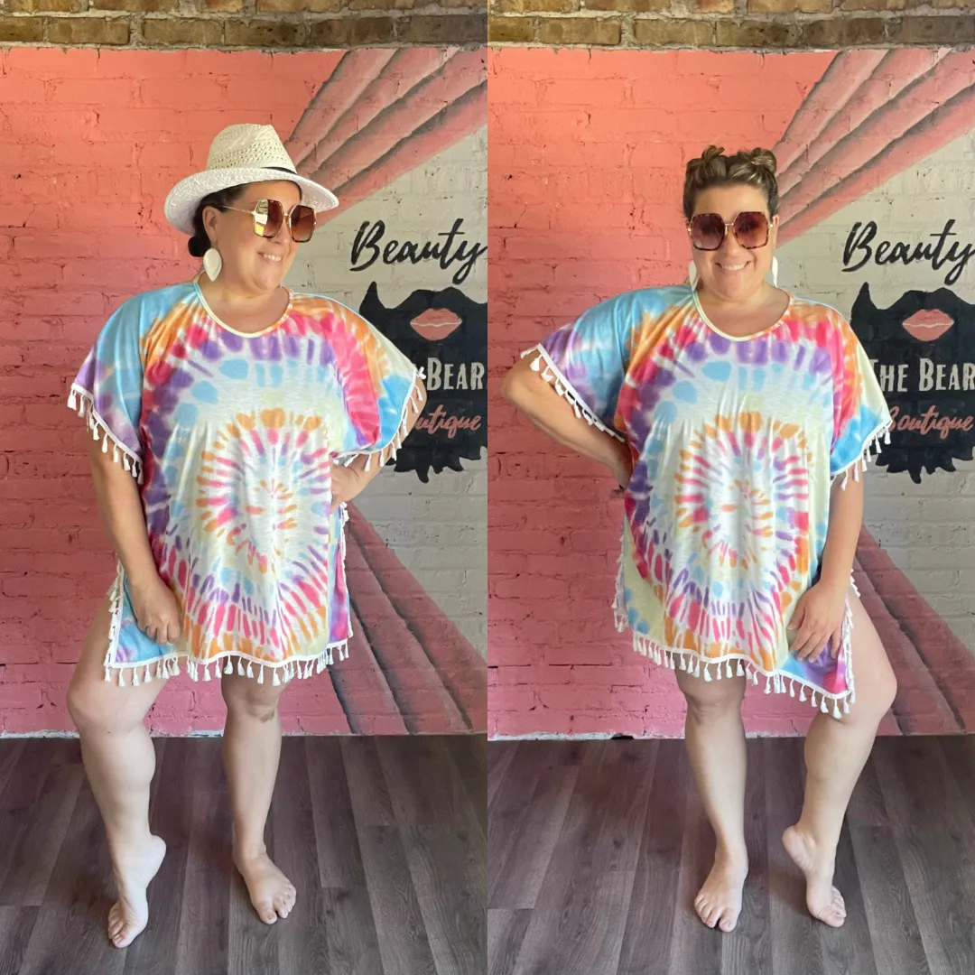 Vintage Tie Dye Cover-Up