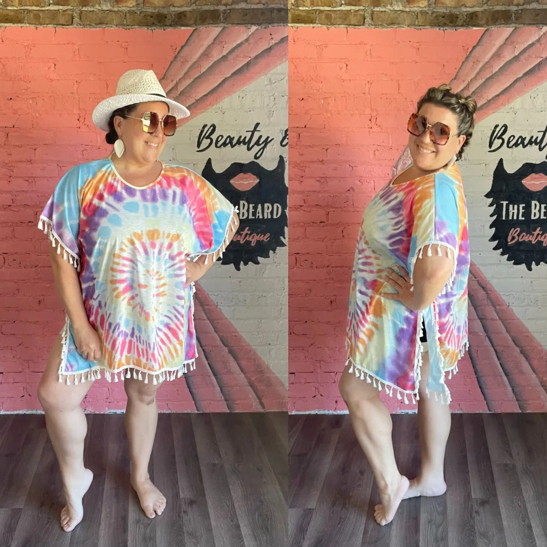 Vintage Tie Dye Cover-Up